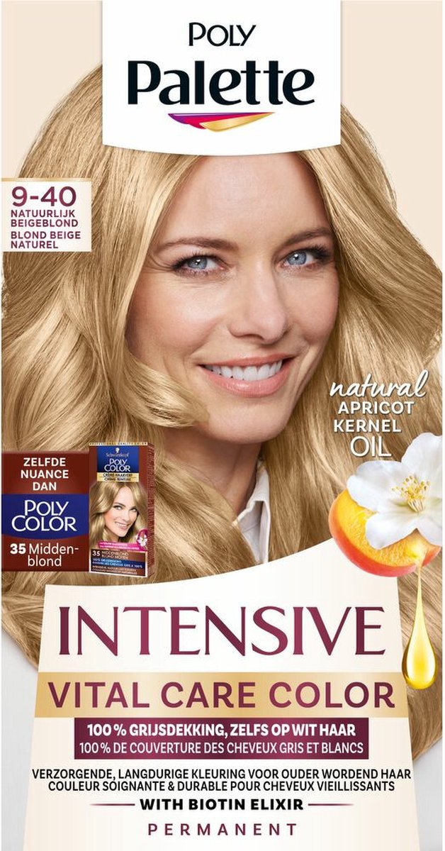 3x Poly Palette Vital Care 9-40 Natuurlijk Beigeblond