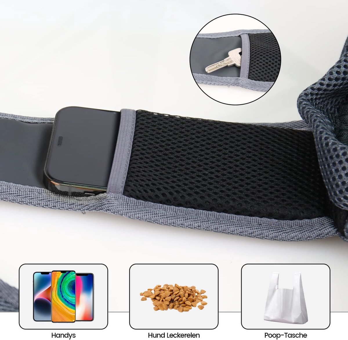 S – Hondendraagtas mesh ademend opvouwbaar roze lichtgewicht - Honden-accessoires