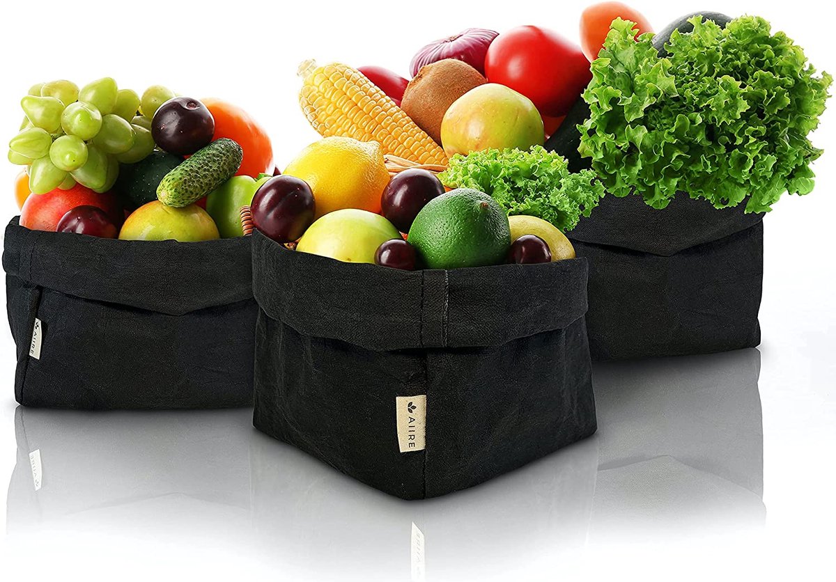 Rotan-opbergmanden, rechthoekige broodmand, gevlochten rechthoekige rieten mand om te serveren, dienblad, fruitmand van rotan, stapelbare rieten mand voor (S