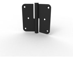 Argenta paumelle RVS Zwart 89x89x2,5 Din R