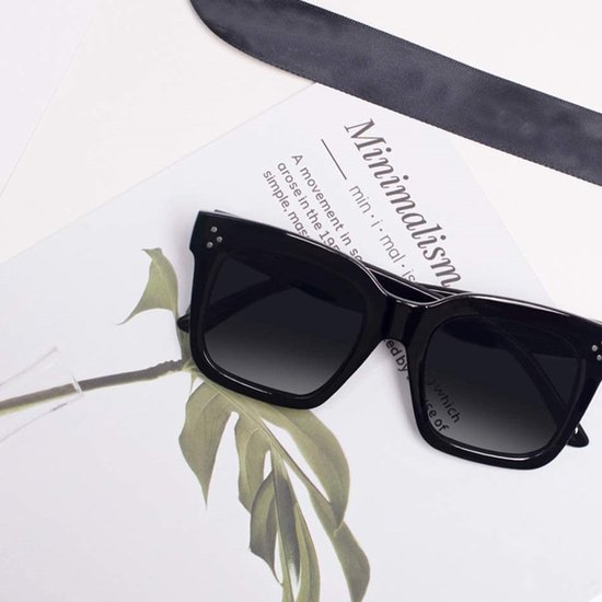 Sun Square Zonnebril - Black / Zwart - Fashion Favorite van Merkloos — afbeelding 2