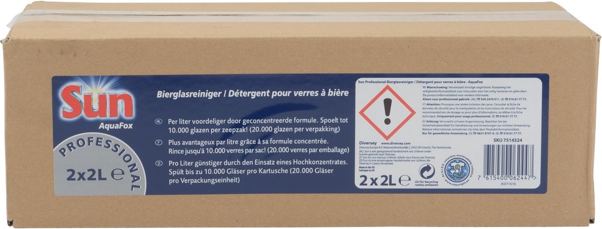 Goedkoopste Sun Navulverpakking AquaFox zeep - 2 x 2 Liter