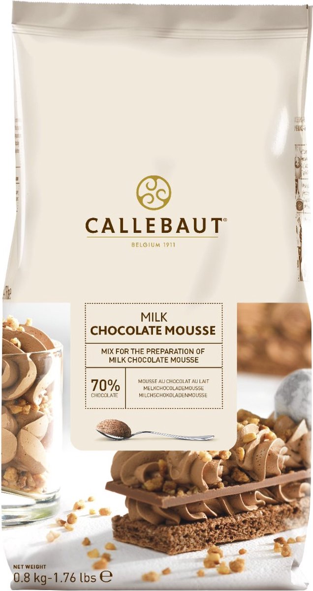 Callebaut Chocolade Mousse - Melk - 800g