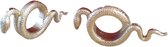 Mica Decorations Servetten ring Slang goud kleur, Set van 6 , L14,5 x B3 x H7cm