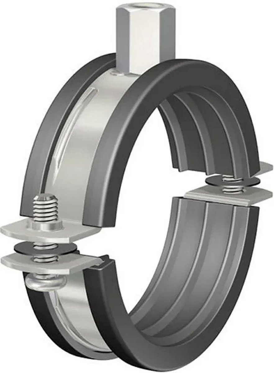 S&P Buisklem 125mm 2 delig M8 afstandbeugel - Metaal