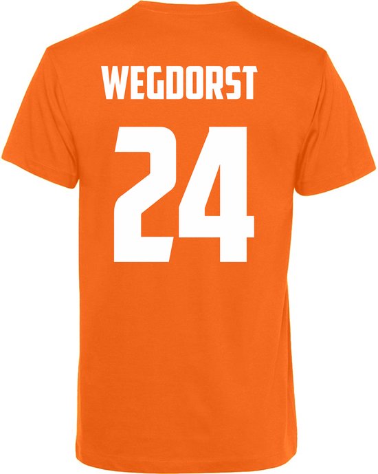 T-shirt Wegdorst 24 | oranje koningsdag kleding | oranje t-shirt | Oranje | maat M