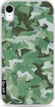 Casetastic Apple iPhone XR Hoesje - Softcover Hoesje met Design - Army Camouflage Print