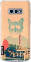 Casetastic Samsung Galaxy S10e Hoesje - Softcover Hoesje met Design - Cool Cat Print