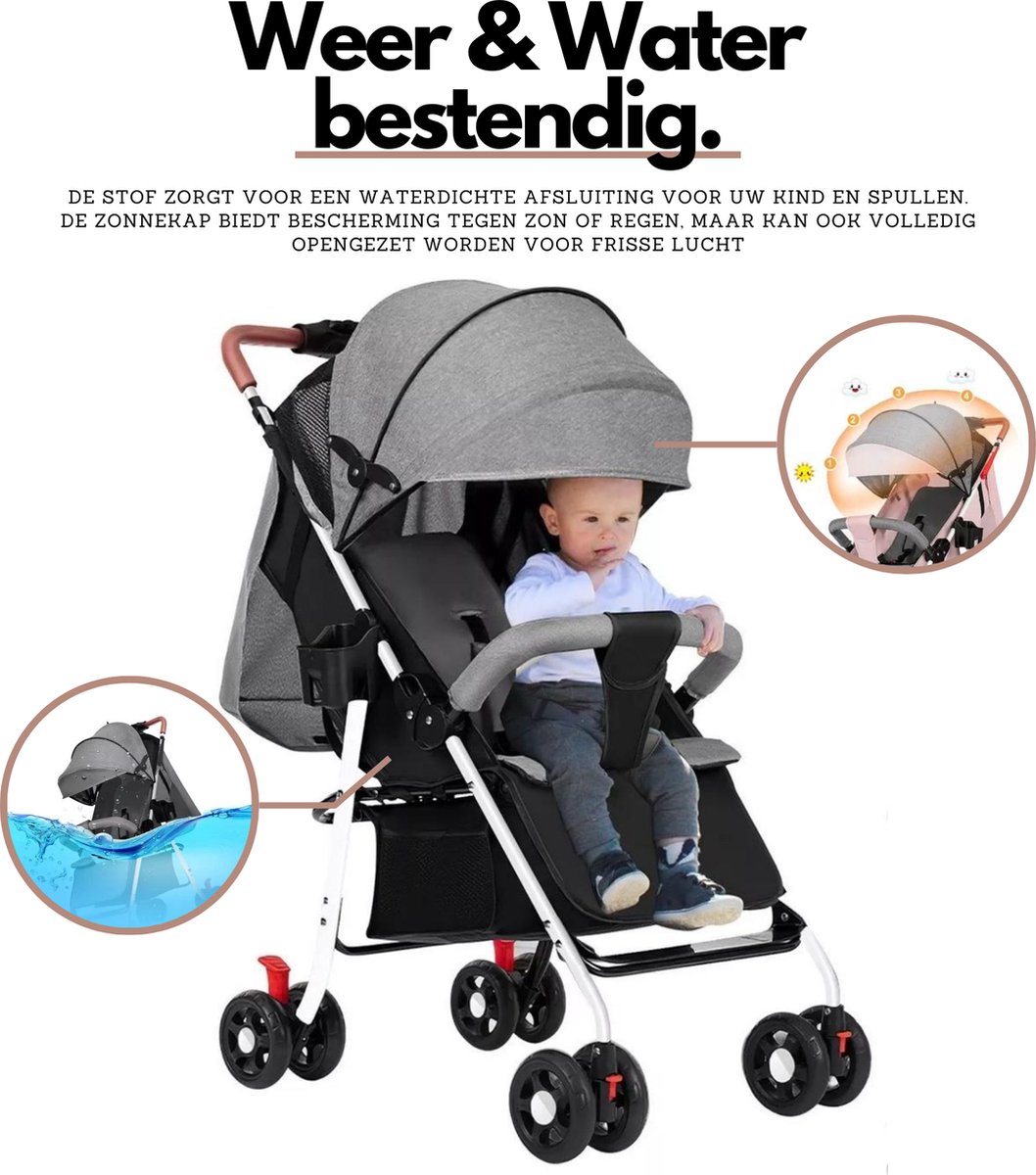 Generic Poussette Valise Poussette Bebe Enfant Poussette Pliable (jusqu'à 3/4  ans) à prix pas cher