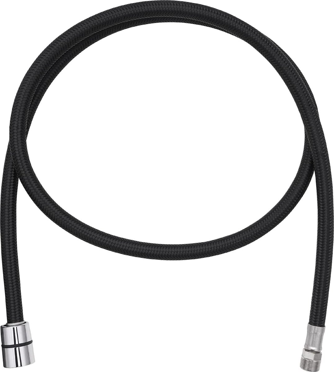 Doucheslang M15 x 1/2 inch x 1250 mm für Küchenarmaturen und Brausen - Schwarz