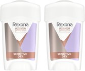 Bol.com Rexona Maximum Protection Deodorant Sensitive Dry - 2 x 45 ml aanbieding