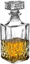 Jatso® - Karaf Sierfles - Karaf Sterke drank - Whiskey - Krystal look - Cognac - Glazen karaf - 900 ml (0.9L)