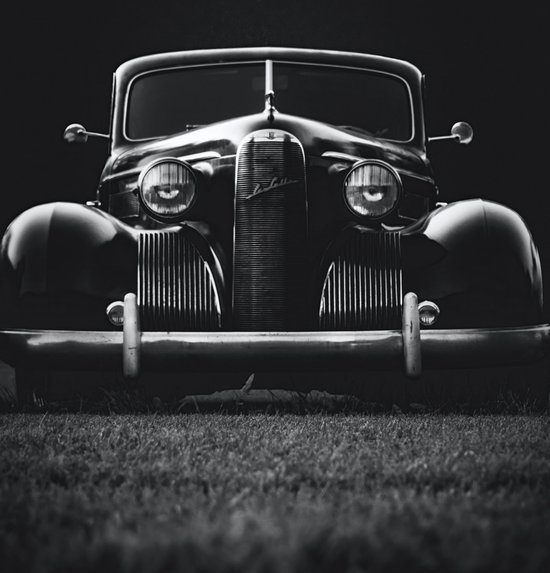 Poster Oldtimer - Zwart Wit - Foto Kunst - posters - formaat 60x90cm - 108