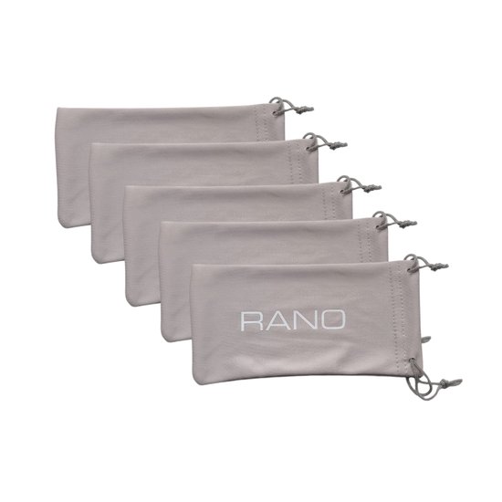 RANO - 5x brillenhoesje microvezel / brillenetui / brillenzakje / snappouch / brilhouder / zonnebril zakje / brillendoos / brillenhoes / brillenkoker / brillendoekjes