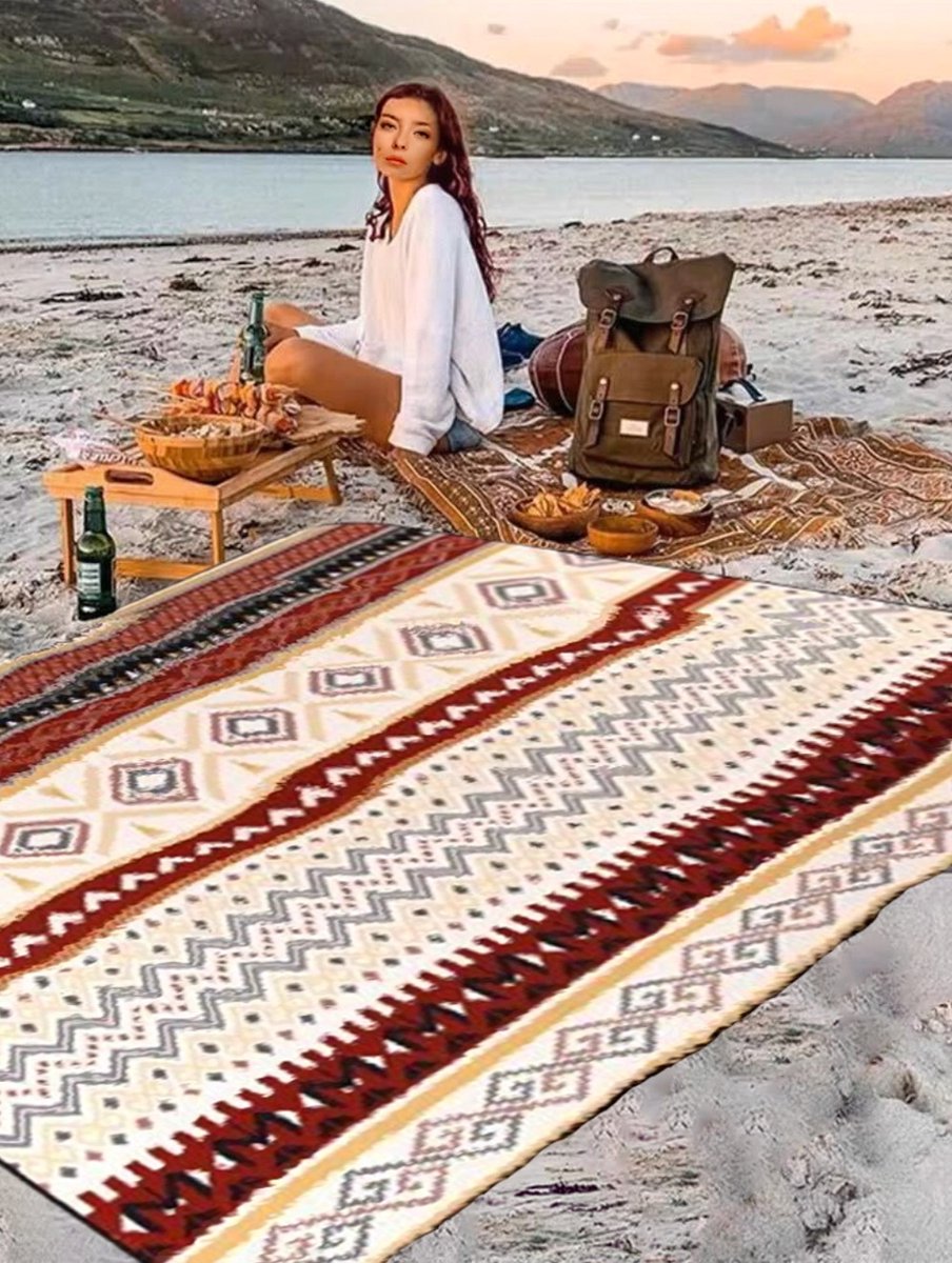 Esportic Picnic Blanket 150 x 200 cm Extra Large Beach Blanket Camping