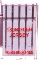 naaimachinenaalden jersey - 70-80-80-90-100 - 130R/705H - doosje 5 naalden gemengd - naaimachine
