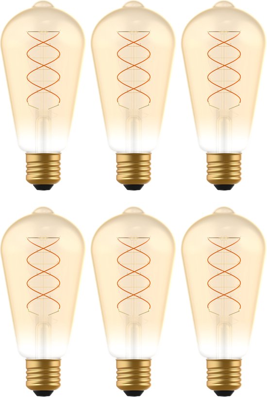 LED E27 Filament lamp - ⌀ 64 - Dimbaar - ST64 led lampen