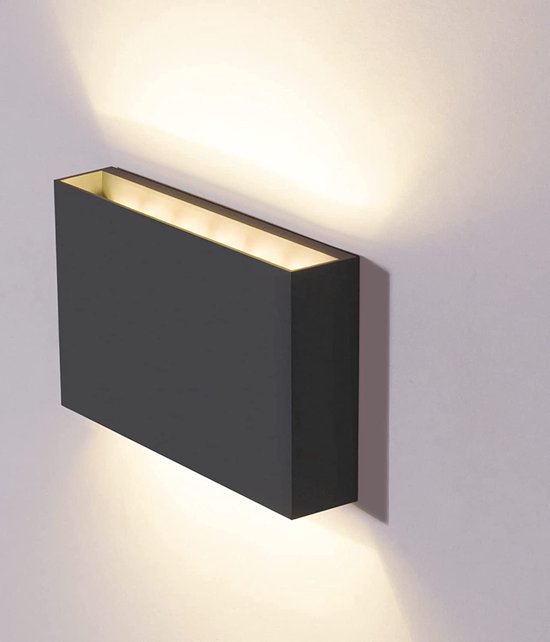 Applique Murale Extérieure Moderne Led 12w Étanche Ip65 Anthracite