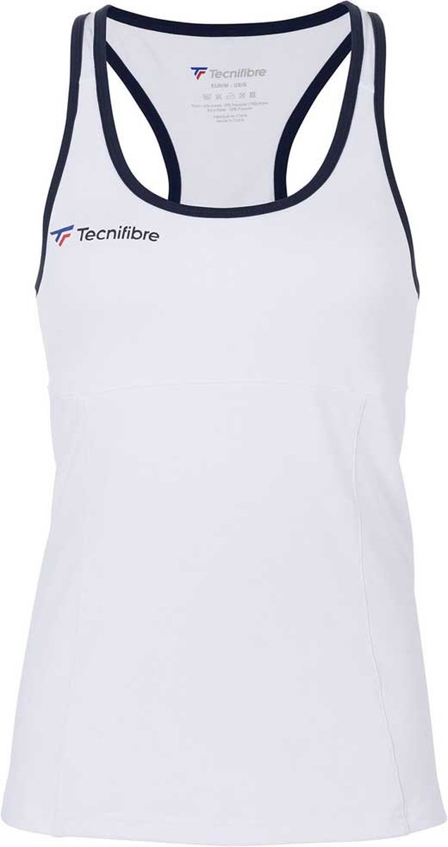 TECNIFIBRE F3 Mouwloos T-shirt Unisex - White - 8-10 jaaren