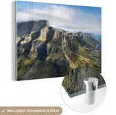 MuchoWow® Peinture sur Verre - Cape Town - Berg - Afrique du Afrique - 180x120 cm - Peintures sur Verre Peintures - Photo sur Glas