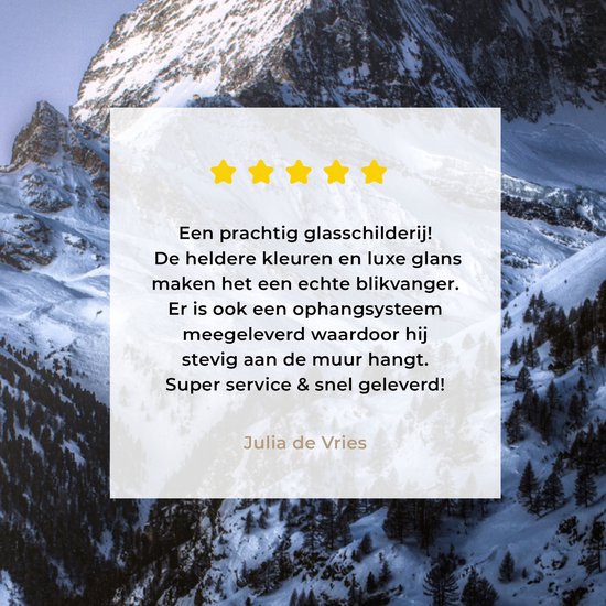 Peinture sur Verre - Cervin en Suisse - 120x160 cm - Peintures sur Verre Peintures - Photo sur Glas