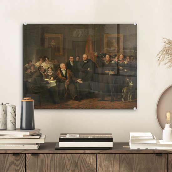 L'acceptation du Haut Règne par la Trinité au naam du Prince d' Oranje - Peinture de Jan Willem Pieneman Plexiglas 40x30 cm - petit - Tirage photo sur Glas (décoration murale en plexiglas)