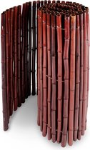 casa pura Tuinhek - Balkonscherm - Tuinscherm - Bamboe - Rood - 180 x 200 cm