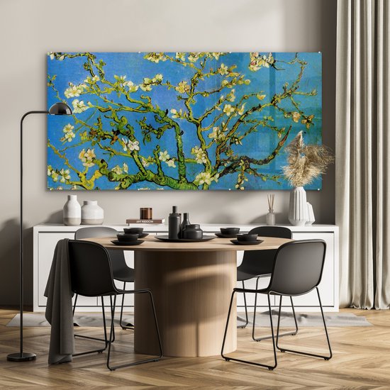 Peinture sur Verre - Fleur d'Amandier - Vincent van Gogh - 160x80 cm - Peintures sur Verre Peintures - Photo sur Glas