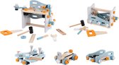 Speelgoed gereedschap - houten gereedschapskist - 52 delig