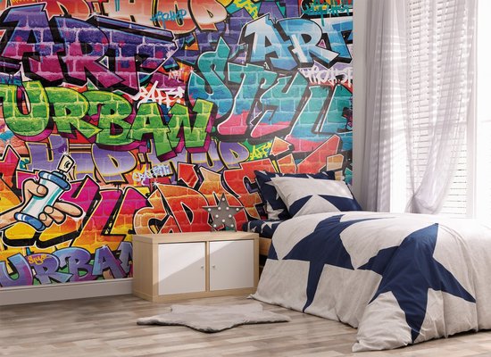 Walltastic - Graffiti Chill Out - Posterbehang - (305 x 244 cm) - (6 Panelen) - walltastic