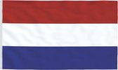 Vlag , 90x150 cm , kleurrijk , duurzaam , polyester , meerkleurig , messing oogjes, nederland