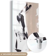 MuchoWow® Peinture sur Verre - Peinture - Design - Abstrait - 120x180 cm - Peintures sur Verre Acrylique - Photo sur Glas