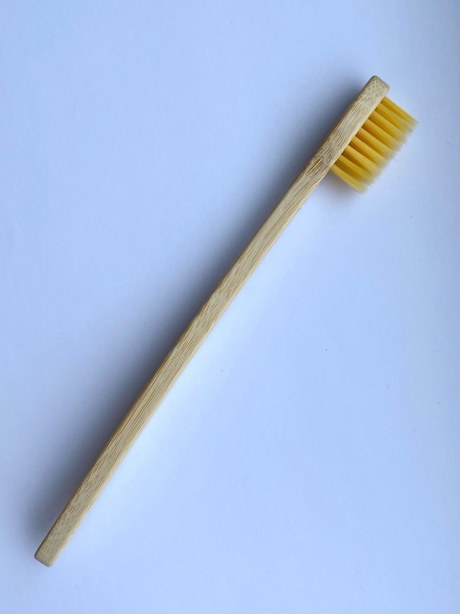 Bamboe tandenborstels voor kinderen - Geel - Gratis verzending - Tandenborstels - Bamboo - Duurzaam en milieuvriendelijk - Perfect voor dagelijks gebruik