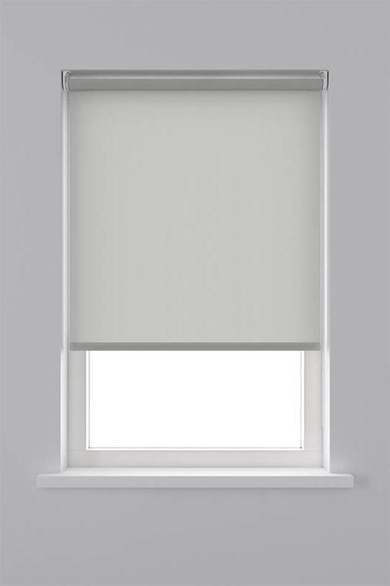 Decosol Rolgordijn Lichtdoorlatend - Licht Grijs - Maat: 150 x 190 cm