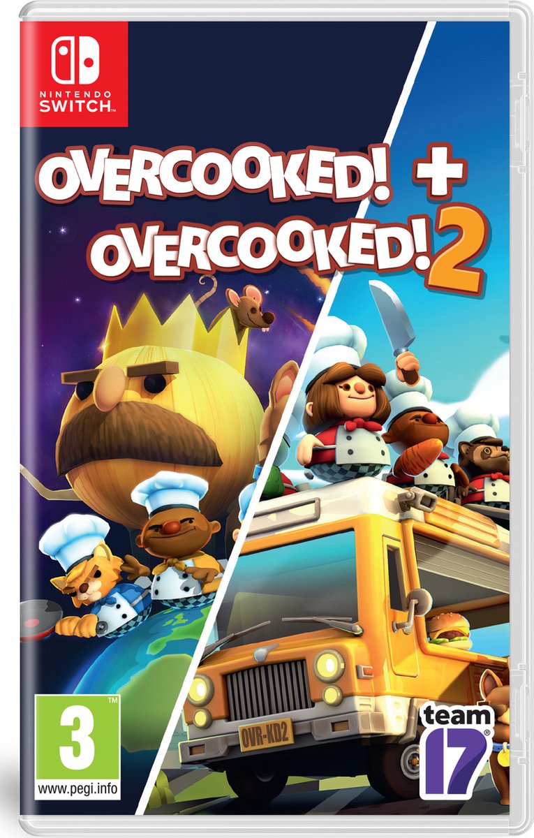 Overcooked Double Pack - Overcooked 1 & Overcooked 2 - Switch - Plaion