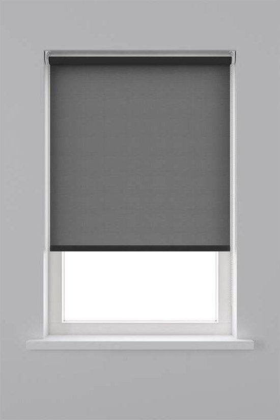 Decosol Rolgordijn Lichtdoorlatend - Zwart - Maat: 180 x 190 cm