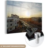 Coucher de soleil dans la capitale marocaine Rabat Plexiglass 90x60 cm - Tirage photo sur Glas (décoration murale plexiglas)