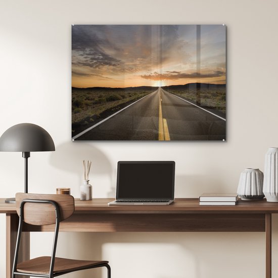 Far away in the twilight Plexiglass 80x60 cm - Tirage photo sur verre (décoration murale en plexiglas)