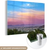 Des couleurs anormalement belles dans le ciel au-dessus du Plexiglas du Cap 180x120 cm - Tirage photo sur Glas (décoration murale en plexiglas) XXL / Groot format!