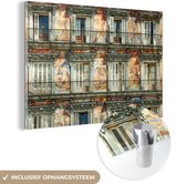 MuchoWow® Peinture sur verre 150x100 cm - Peinture sur verre acrylique - Architecture - Art - Espagne - Photo sur verre - Peintures