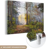 Peinture sur verre - Automne - Forêt - Aquarelle - 120x80 cm - Peintures Plexiglas