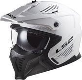 LS2 Helm Drifter Solid OF606 metallic wit maat L