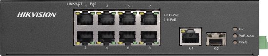 Hikvision DS-3T0310HP-E/HS 10-poorts Unmanaged Switch