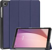 Tablet Hoes geschikt voor de Lenovo Tab M8 Gen 4 | Book Case met Standaard | Kunstlederen Beschermhoes | Tri-fold | Blauw