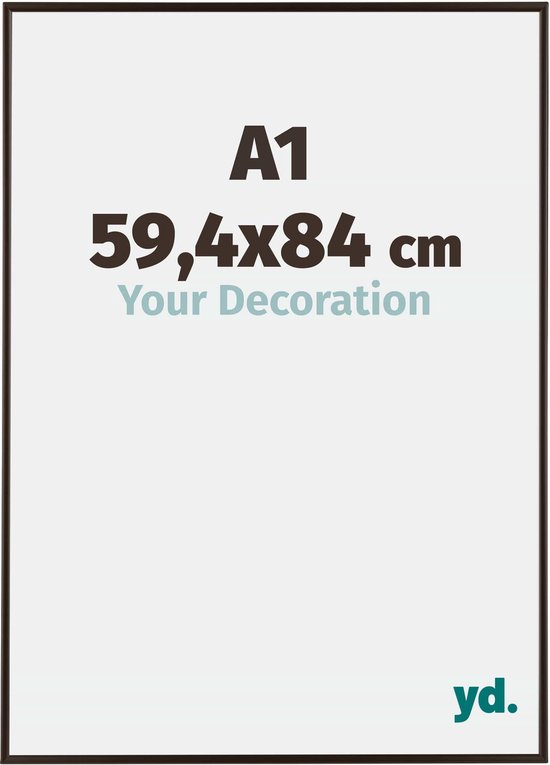 Your Decoration - Fotolijst A1 59,4x84 cm - Kunststof - Antraciet - Evry