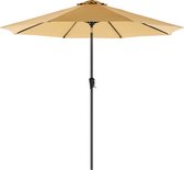 Parasol - Tuinparasol - Stokparasol - Achthoekig - Met handslinger - Kantelbaar - 300 cm - Taupe