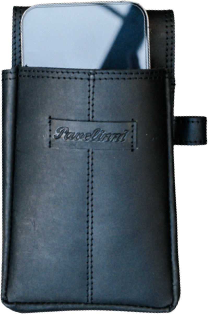 Pavelinni | Gladiator | Horeca PDA Houder | Lederen Holster voor Professionals | Buffelleder | Zwart (DC07130ABL)