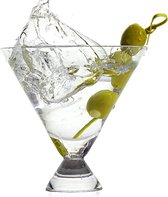 Stamloze Martini Bril Set van 4 (7 oz) – Cocktailglazen voor elk drankje – Luxe Party Hosting Margarita Bril – Handgeblazen Kristallen Martini Glazen – Elegant Home Glassware