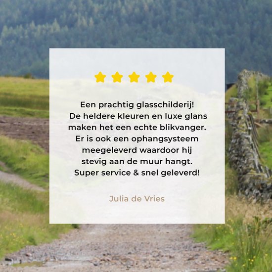 MuchoWow® Peinture sur verre - Route de campagne vers Ben Nevis en Écosse - 60x120 cm - Peintures sur verre acrylique - Photo sur Glas