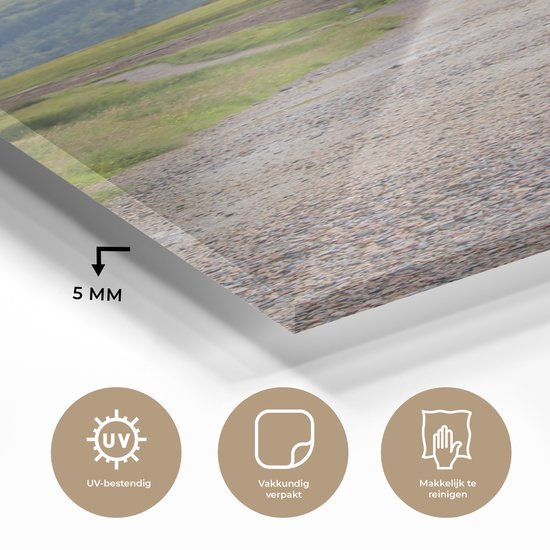 MuchoWow® Peinture sur verre - Route de campagne vers Ben Nevis en Écosse - 60x120 cm - Peintures sur verre acrylique - Photo sur Glas